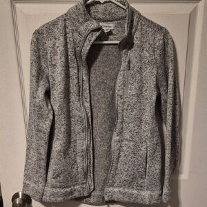 Calvin Klein Heathered Gray Zip-Up Jacket